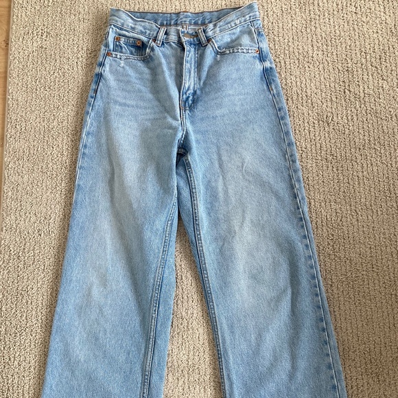 DRDENIM Wide leg light wash jeans size 26 - Picture 1 of 3